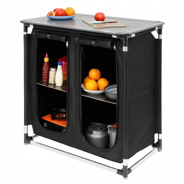 Szafka Turystyczna Kempingowa Składana Przenośna Z Blatem Wolnostojąca NILS