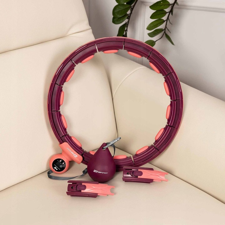 Hula hop z licznikiem obciążeniem odchudzające z wypustkami smart