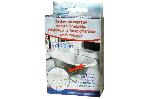 Zestaw do naprawy wanien i brodzików - Hydrojet - akryl konglomeratu