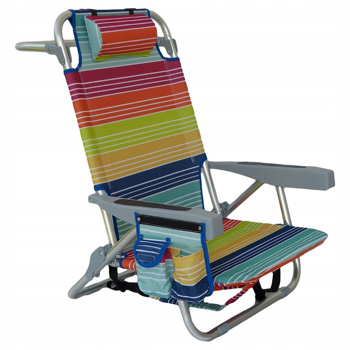 leżak MULTICOLOR plażowy, ALUMINIUM,ogrodowy.