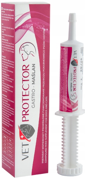 JM SANTE VET PROTECTOR Gastro-Maślan przewód pokarmowy dla psa i kota 60 ml