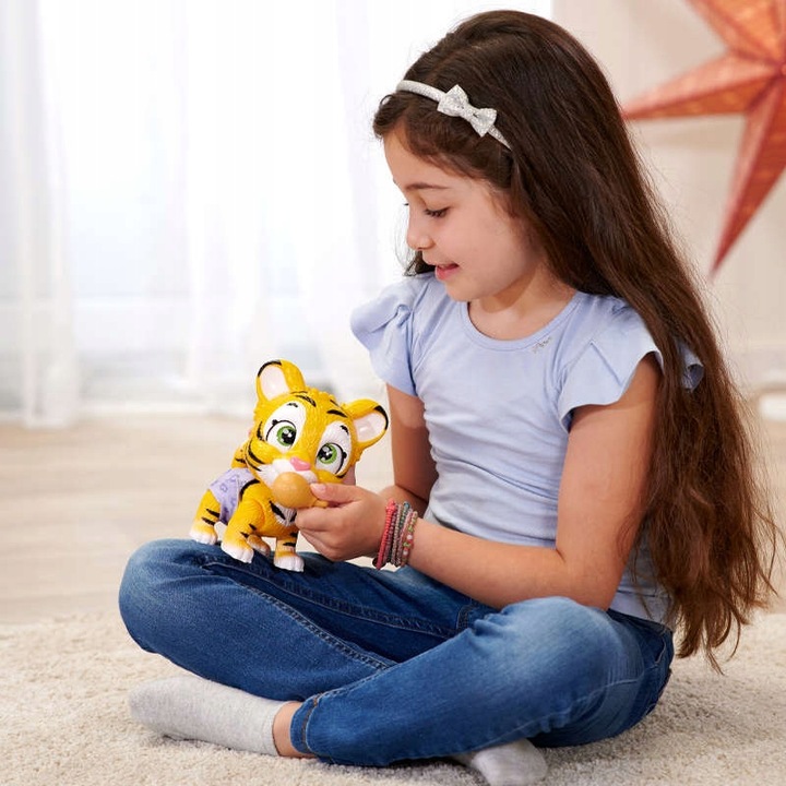 PAMPER PETZ TYGRYSEK Z PIELUSZKOWEGO GANGU FIGURKA PIJE SIKA + BUTELKA AKC.