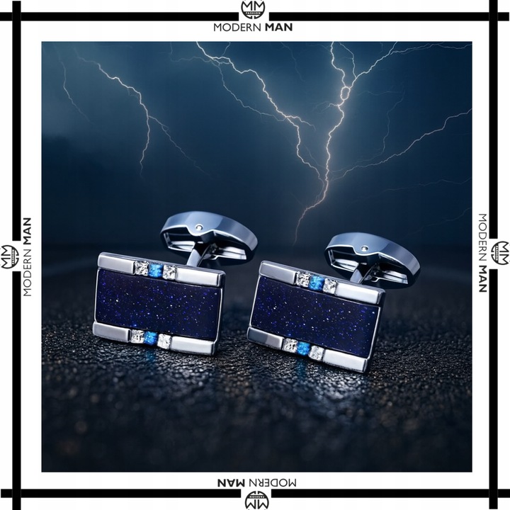 SPINKI DO MANKIETÓW MĘSKIE SREBRNE DO KOSZULI ELEGANCKIE PUDEŁKO PREZENT