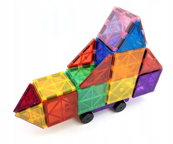 KLOCKI MAGNETYCZNE 3D MAGNETIC KONSTRUKCYJNE EDUKACYJNE PANELE ZESTAW 45 el