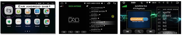 TUNER DAB+ DO RADIA Z SYSTEMEM ANDROID RADIO CYFROWE DAB+