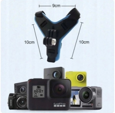MOCOWANIE DO KASKU UCHWYT NA KASK KAMER GOPRO 12 11 10 9 8 7 6 5 XIAOMI DJI
