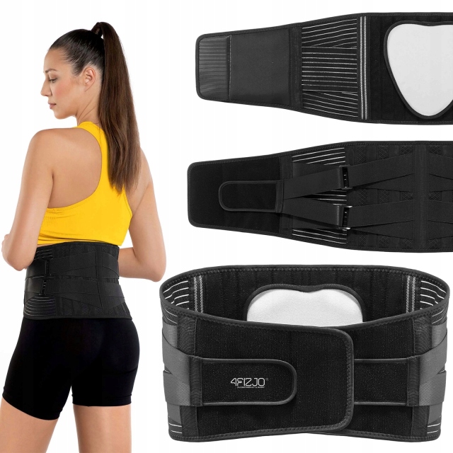 PAS LĘDŹWIOWY KRZYŻOWY GORSET ORTOPEDYCZNY ORTEZA STABILIZATOR PLECY XXL