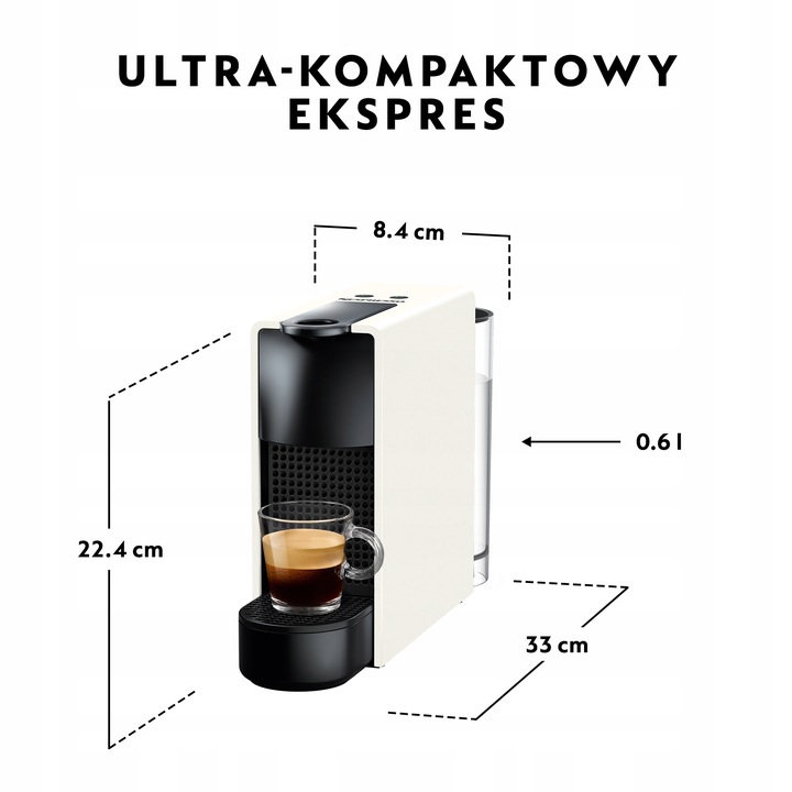 Ekspres Krups NESPRESSO XN110110 ESSENZA MINI biały