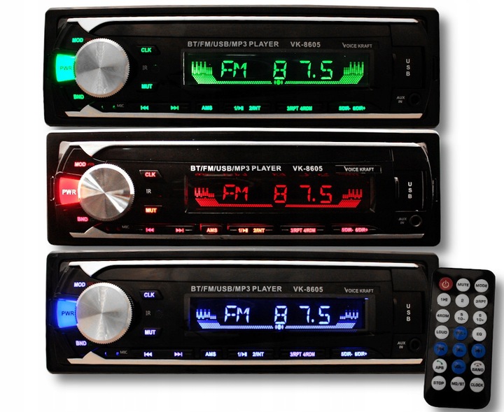 radio samochodowe bluetooth USB SD AUX MP3