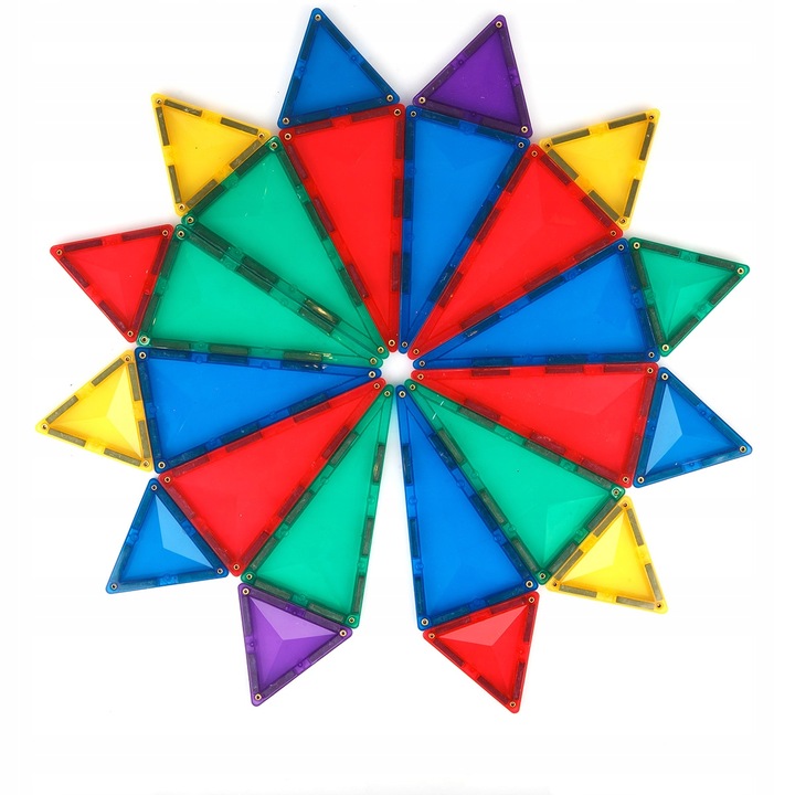 KLOCKI MAGNETYCZNE DUŻE konstrukcyjne Magtiles 32