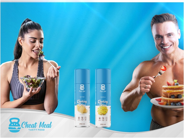 OLEJ RZEPAKOWY + MASŁO W SPRAYU COOKING SPRAY DIETA ODCHUDZANIE zestaw