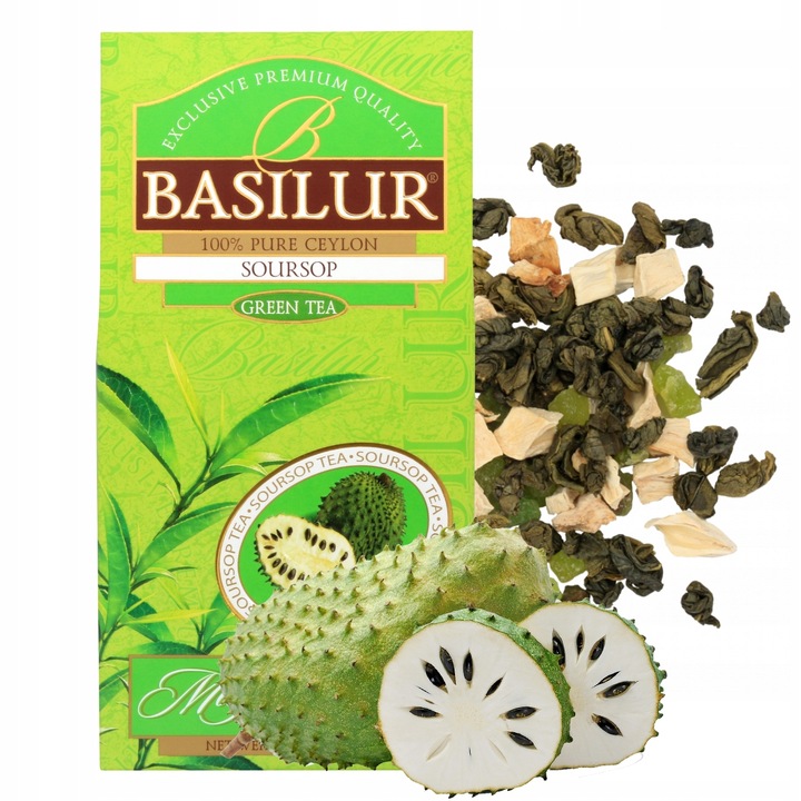 Herbata zielona liściasta GRAVIOLA FLASZOWIEC KIWI Basilur Soursop - 100 g