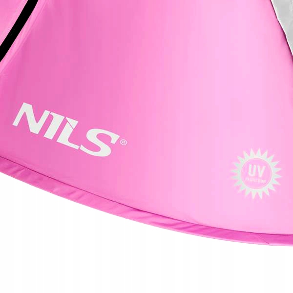 Namiot Plażowy Samorozkładający się dla Dzieci Różowy NILS Lekki POP-UP