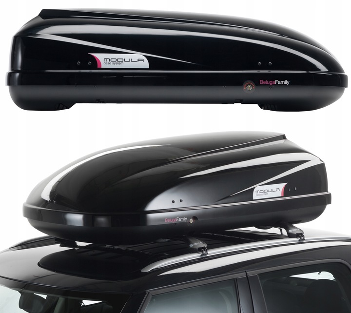 BOX DACHOWY BAGAŻNIK MODULA BELUGA 460L MOCS0328 CZARNY POŁYSK