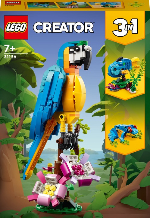 LEGO Creator 3 w 1 31136 Egzotyczna papuga 3w1