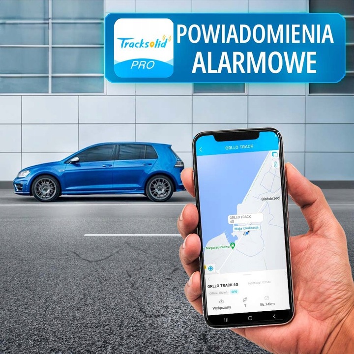 Lokalizator GPS do Samochodu Na Magnes Nadajnik SIM GSM ORLLO TRACK-1 4G