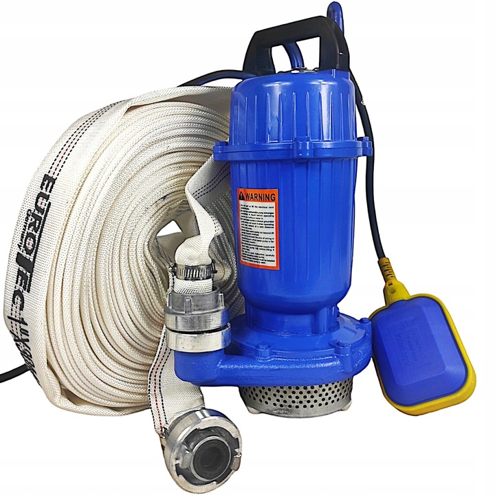 POMPA DO WODY BRUDNEJ CZYSTEJ ŚCIEKÓW Z PŁYWAKIEM SITO SITKO 2650W WĄŻ 20M