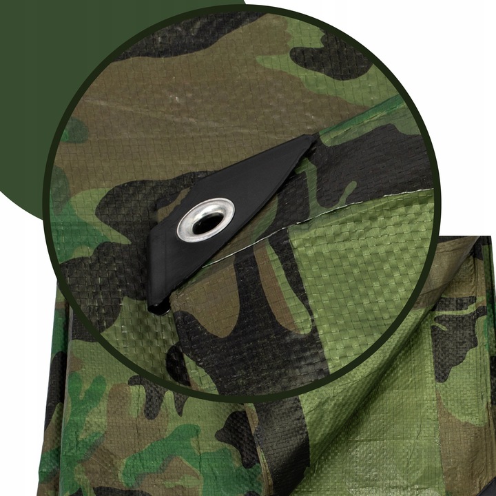 PLANDEKA MORO 3X4m WZMACNIANA KAMUFLAŻOWA TARP PŁACHTA MASKUJĄCA