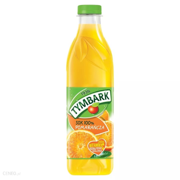 Sok 100% Tymbark Pomarańcza źródło witamin 6x 1l