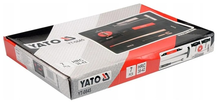 YATO ZESTAW DO DEMONTAŻU SZYB SAMOCHODOWYCH 7 EL.