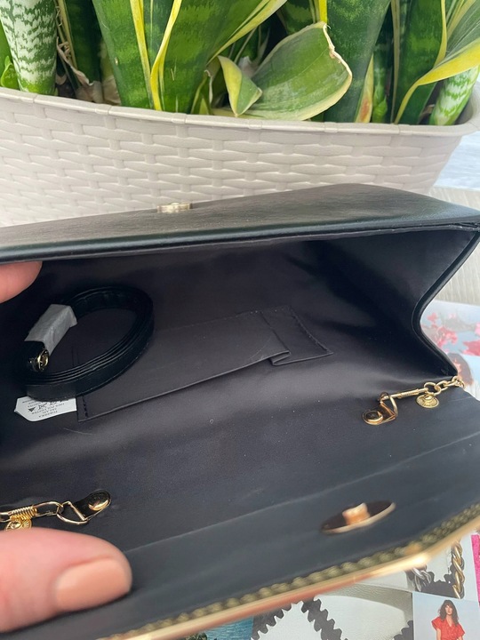 CZARNA torebka kopertówka wizytowa wesele komunia ślub