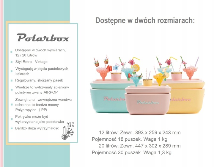 Polarbox POP 12 Litr. Żółty Amarillo