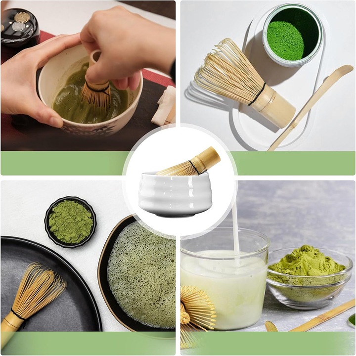 ZESTAW DO HERBATY MATCHA, ZESTAW MIOTEŁ MATCHA, Z TRZEPACZKĄ DO MATCHY 5W1