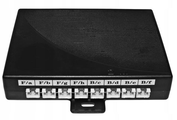 Zestaw Czujników Parkowania Cofania LED 8 Sensorów Srebrne Wyświetlacz LCD