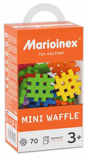 Klocki 70 elementów. Mini Waffle. Mario-inex.