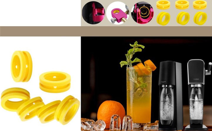 Uszczelka do SodaStream Quick Connect Terra Art 6 sztuk