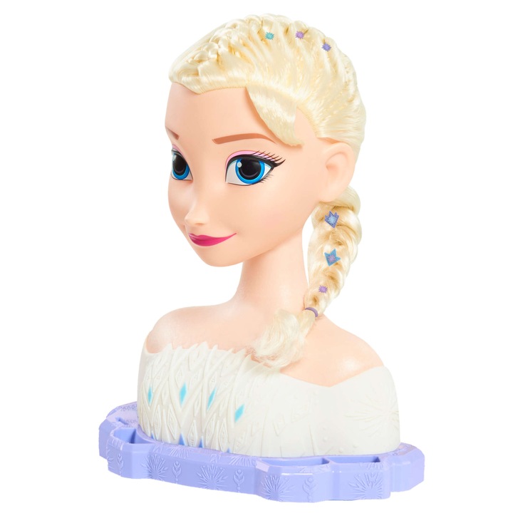 DUŻA LALKA GŁOWA DO CZESANIA STYLIZACJI WŁOSÓW KRAINA LODU FROZEN ELSA ELZA