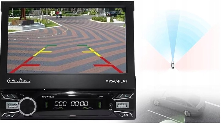 RADIO SAMOCHODOWE BT 1 DIN 7" DOTYKOWE ANDROID 13 WIFI APPLE CARPLAY KAMERA