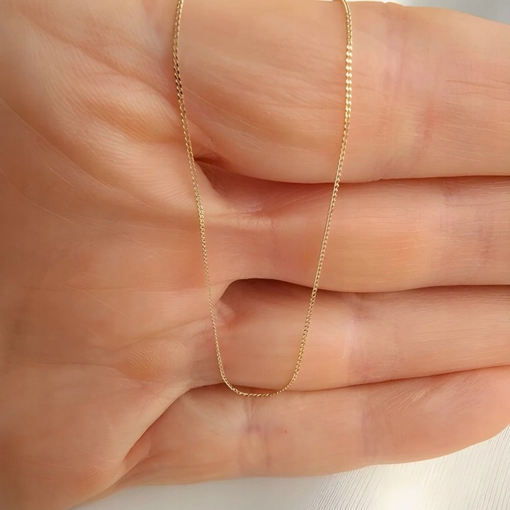 ZŁOTY ŁAŃCUSZEK PANCERKA 585 45 CM CIENKI IDEALNY NA PREZENT