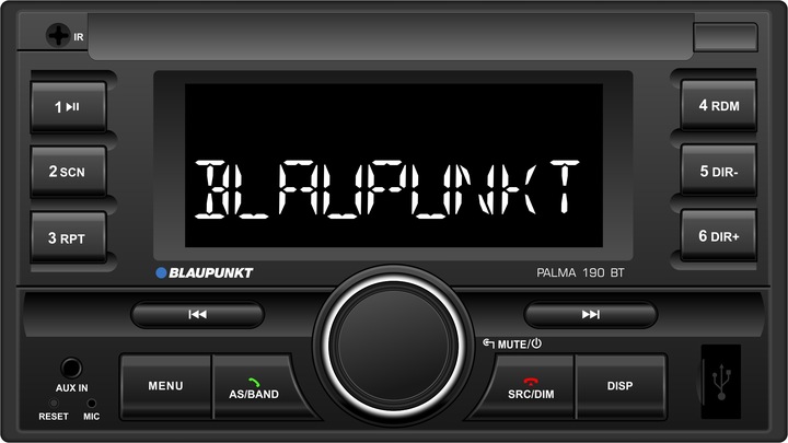 Blaupunkt Palma 190 BT Radio samochodowe 2DIN Bluetooth MP3 USB AUX