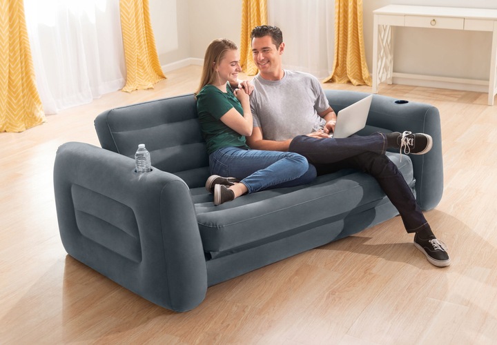 Materac Dmuchany Dwuosobowy Sofa Łóżko Intex 66552