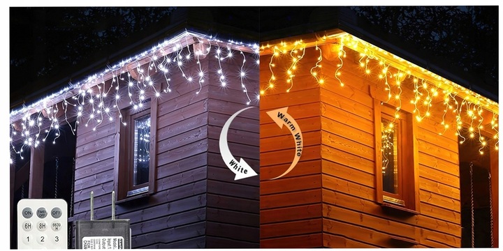 SOPLE LED 510 LAMPKI BIAŁE CIEPŁE 25M ZEWNĘTRZNE IP44