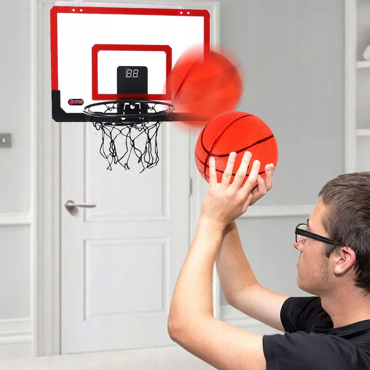 Koszykówka dla dzieci INTERAKTYWNA TABLICA LICZNIK DŹWIĘK ŚWIATŁA kosz gry