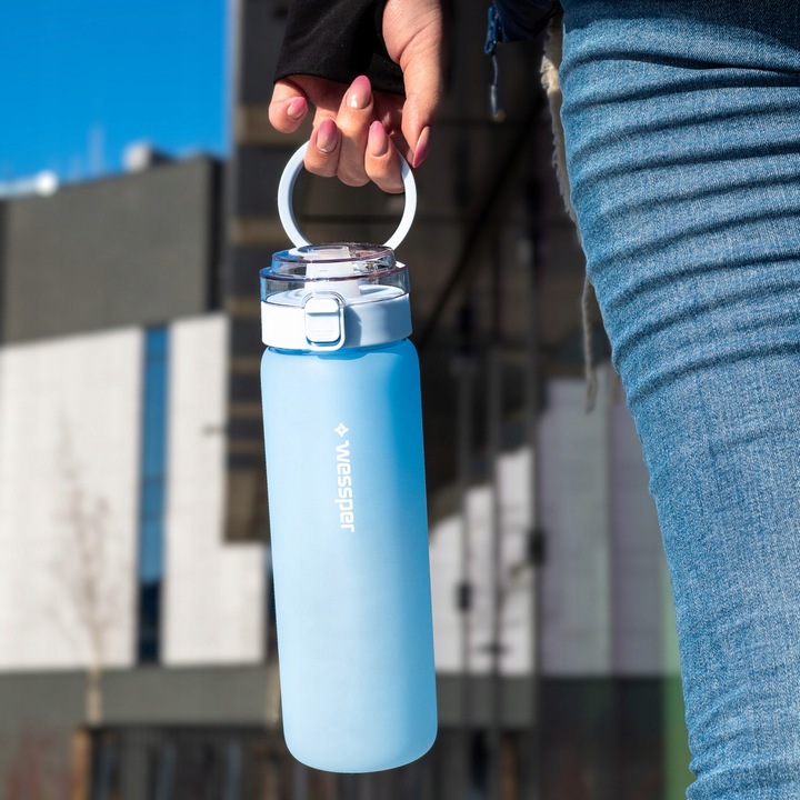 SZKLANA Butelka filtrująca Wessper ActiveMax 0,68l niebieska + 3x Filtr