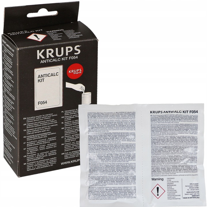 Odkamieniacz Krups saszetki F054 AntiCalc Tabletki czyszczące Krups XS3000