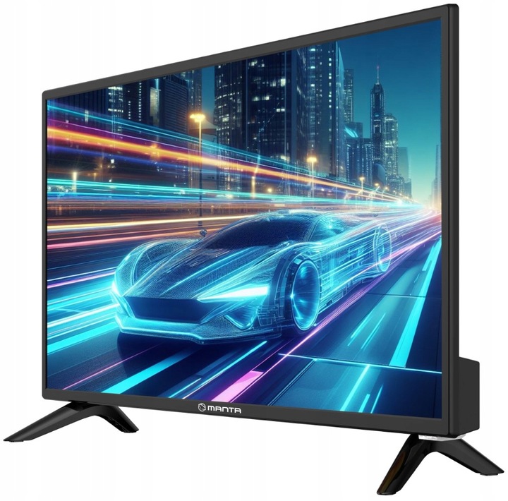 Telewizor 24 cale TV przenośny HD LED tuner dekoder DVBT2 USB 12V