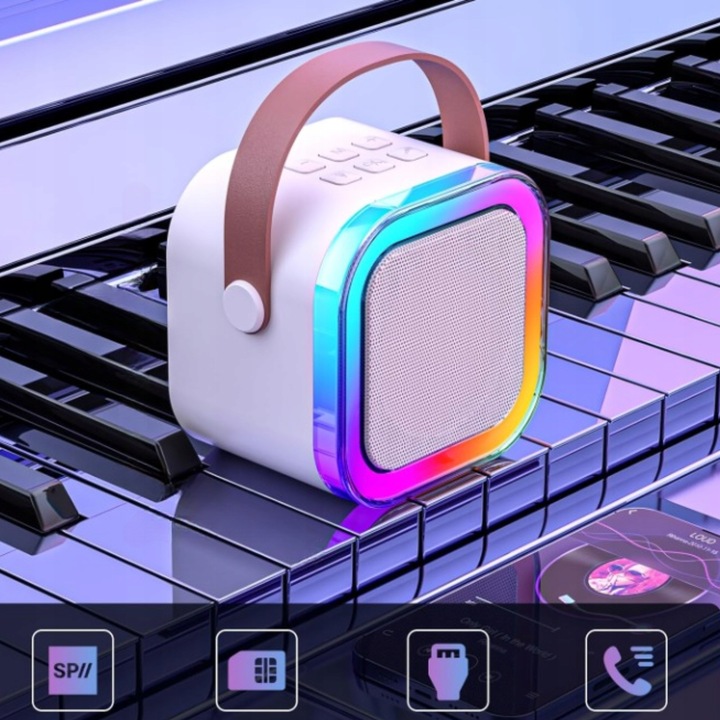 Bezprzewodowy Zestaw Do Karaoke Dla Dzieci Bluetooth Głośnik + 2 mikrofony