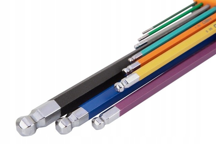 NEO TOOLS Długie Kolorowe Klucze IMBUSOWE I TORX 18 szt. IMBUSY