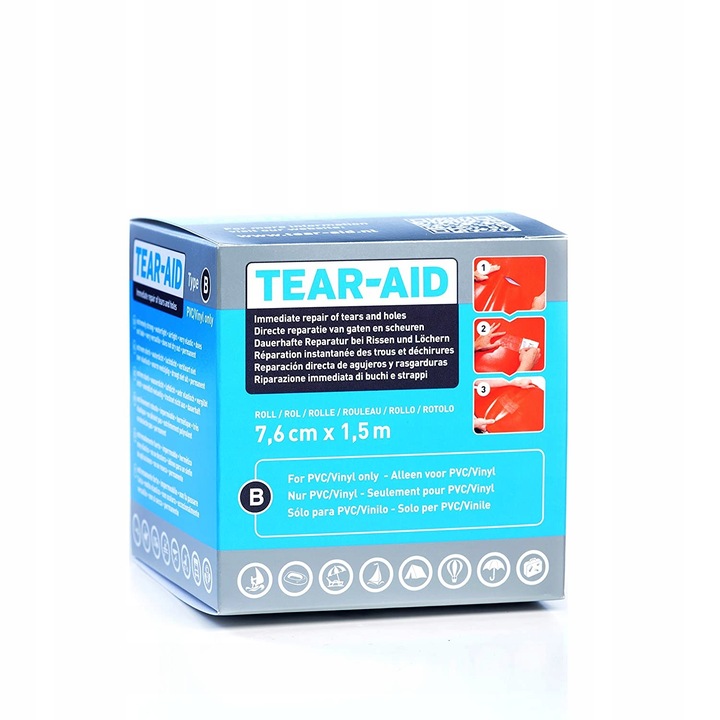 Folia naprawcza Tear-Aid Type B 7,6 cm x 1,5 m