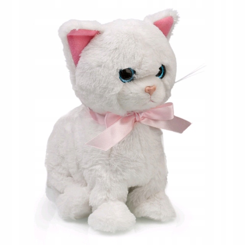 Interaktywny kotek reaguje na dźwięk i dotyk 6 funkcji miauczy siada śpiewa