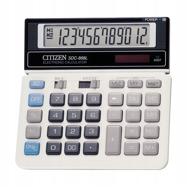 Kalkulator biurowy CITIZEN SDC-868L 12-cyfrowy