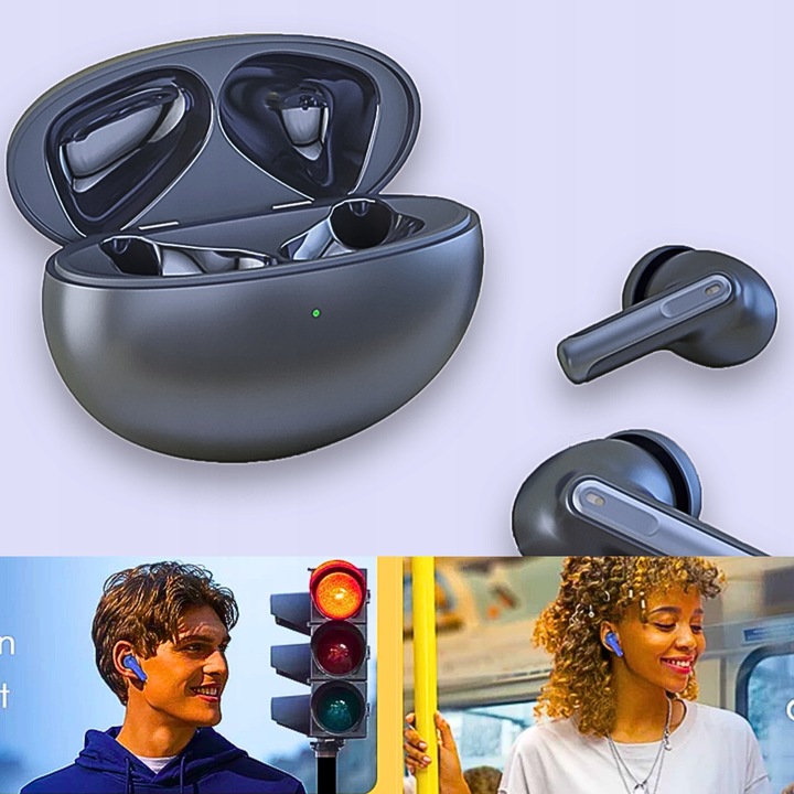 SŁUCHAWKI BEZPRZEWODOWE DOUSZNE ANC + ENC XY-70 DWA MIKROFONY WODOODPORNE