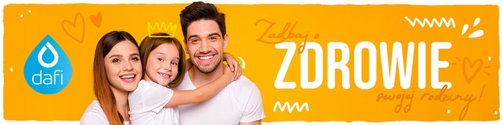 Szklany dzbanek filtrujący Dafi Crystal LED biały