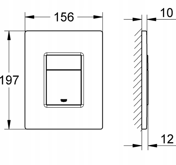 Grohe Skate Cosmopolitan przycisk spłukujący biel alpejska 38732SH0