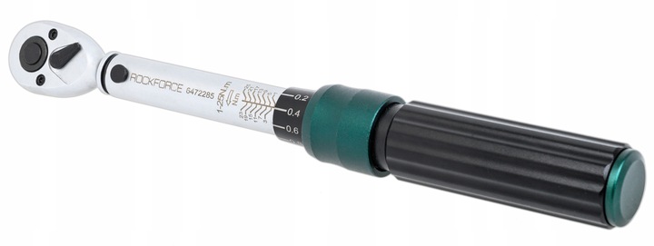 KLUCZ DYNAMOMETRYCZNY 1-25NM Z BLOKADĄ 1/4'' ETUI CERTYFIKAT KALIBRACJI