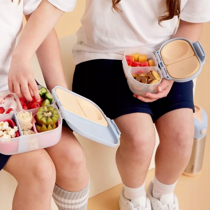 Snackbox Lunchbox MINI Szkolny pojemnik na przekąski Feeling Peachy b.box